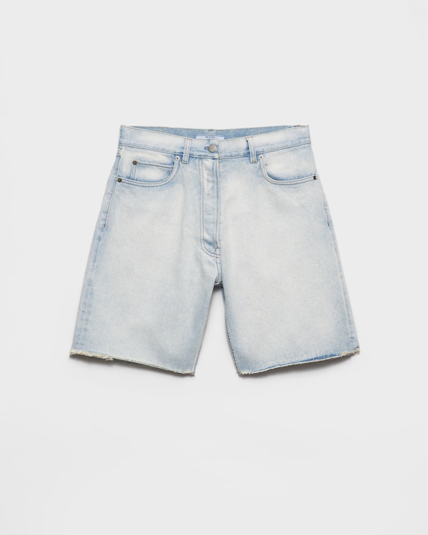 Bermuda en denim - Bleu Clair Bermuda en denim - Bleu Clair