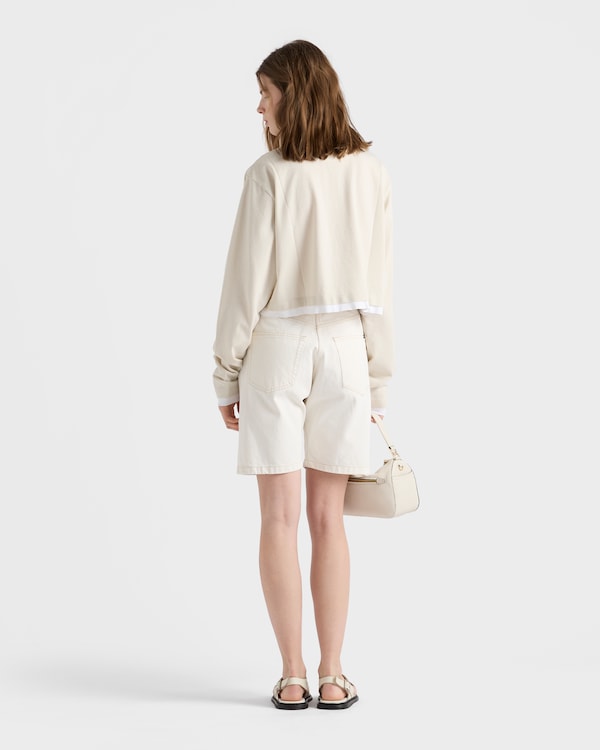 Old denim Bermudas - White Old denim Bermudas - White