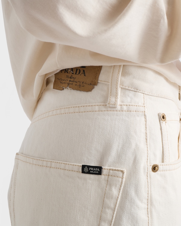 Old denim five-pocket jeans - White Old denim five-pocket jeans - White