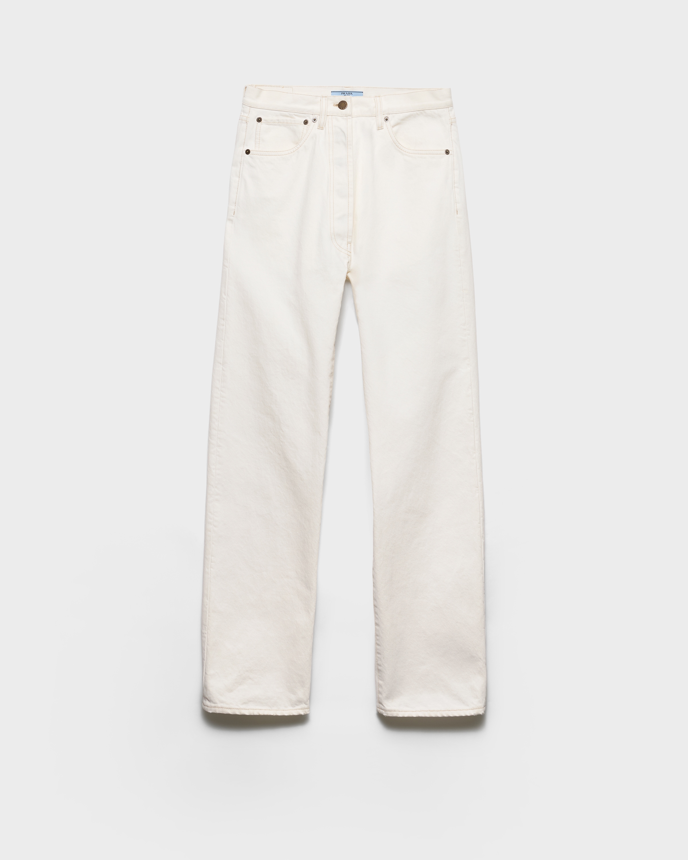 Old denim five-pocket jeans