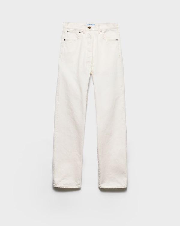 Old denim five-pocket jeans - White Old denim five-pocket jeans - White