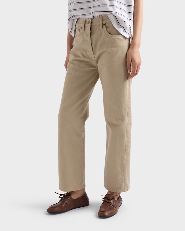 Five-pocket denim jeans - SAND Five-pocket denim jeans - SAND