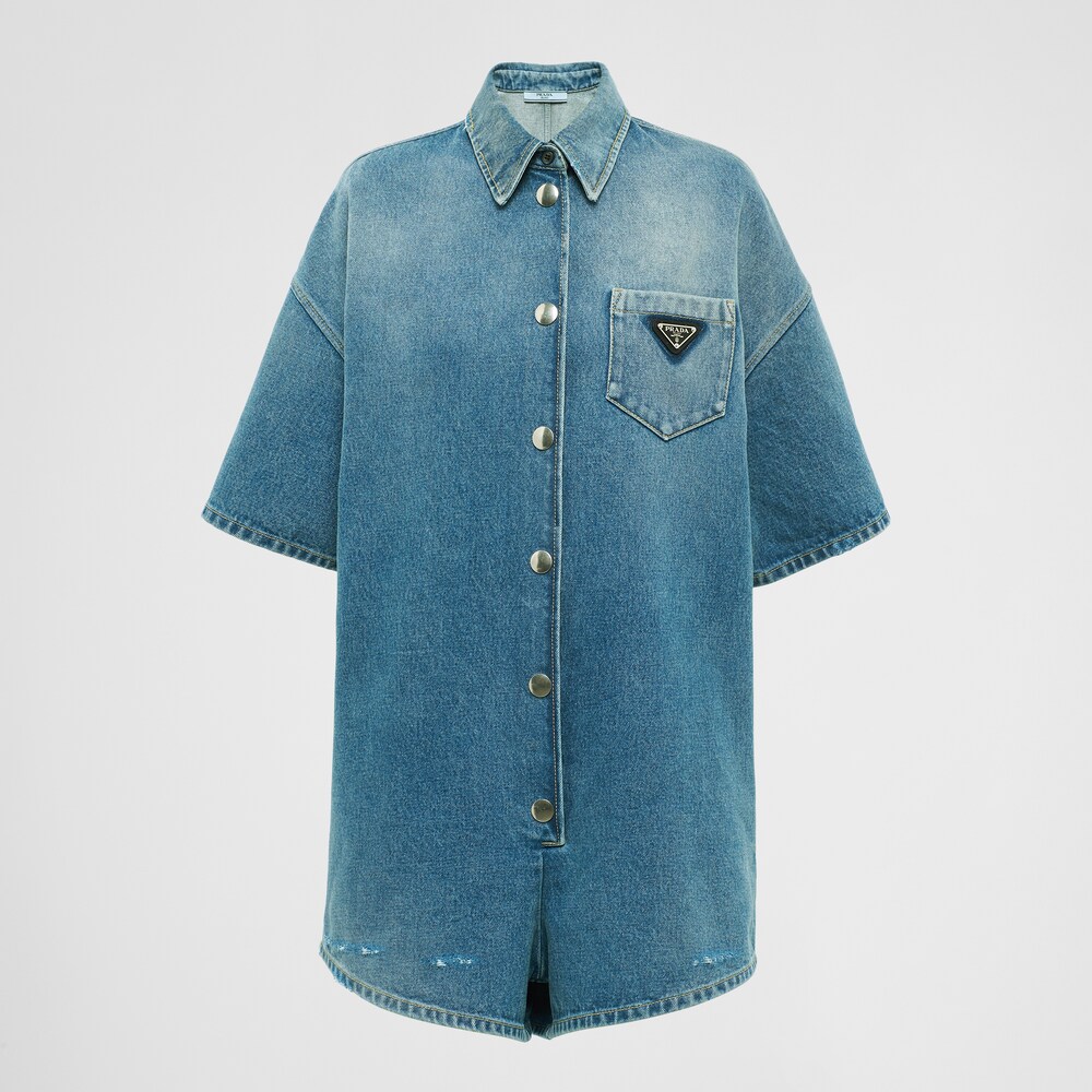 Prada Organic denim playsuit 1
