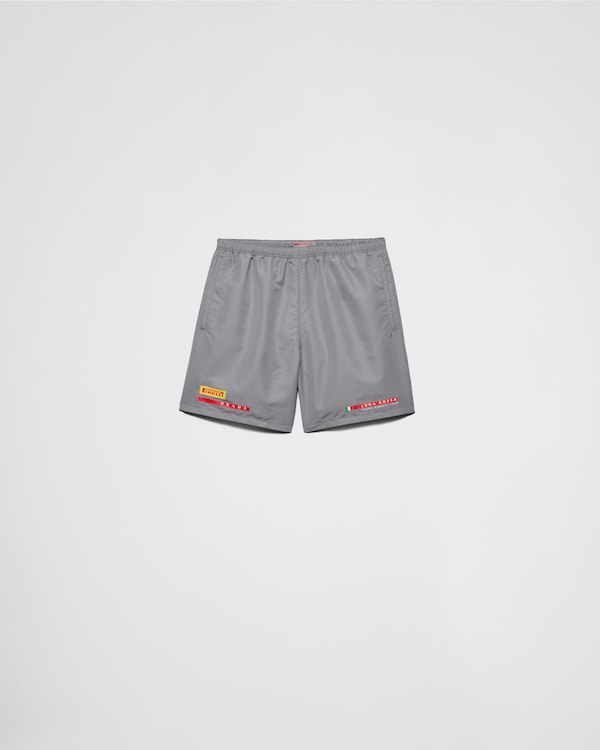 Luna Rossa Prada Pirelli technical fabric swim trunks - Grey Luna Rossa Prada Pirelli technical fabric swim trunks - Grey