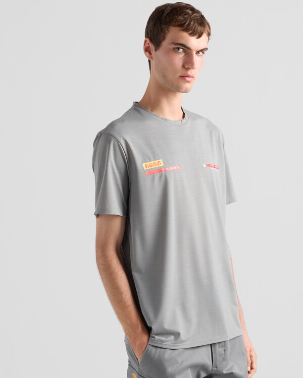 Luna Rossa Prada Pirelli wool jersey T-shirt - Grey Luna Rossa Prada Pirelli wool jersey T-shirt - Grey