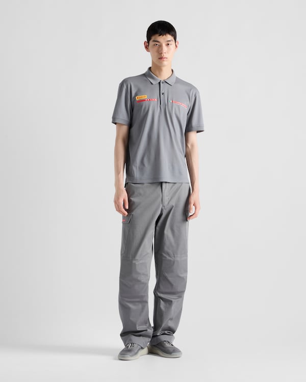 Luna Rossa Prada Pirelli wool piqué polo shirt - Grey Luna Rossa Prada Pirelli wool piqué polo shirt - Grey