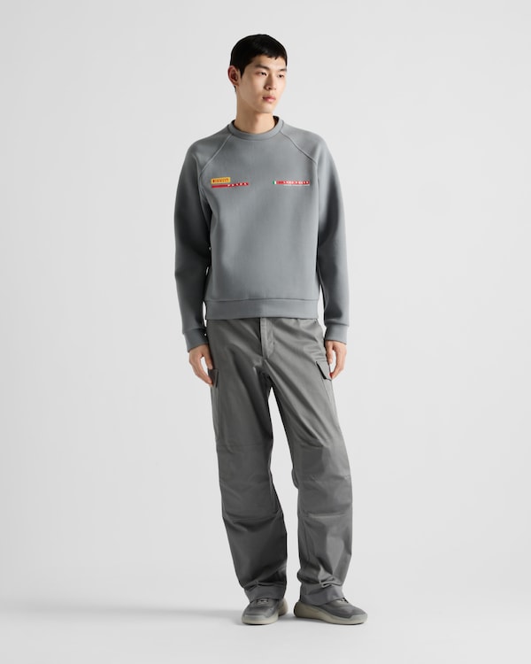 Luna Rossa Prada Pirelli technical cotton sweatshirt - Grey Luna Rossa Prada Pirelli technical cotton sweatshirt - Grey