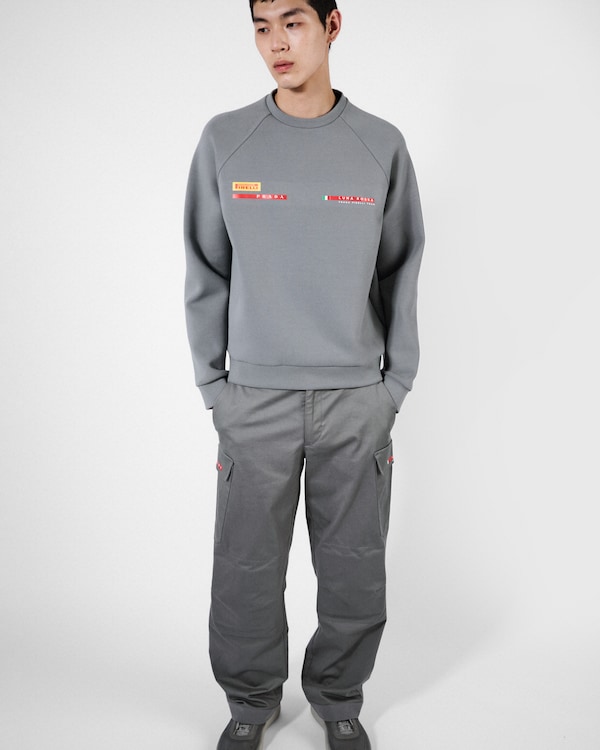 Luna Rossa Prada Pirelli technical cotton sweatshirt - Grey Luna Rossa Prada Pirelli technical cotton sweatshirt - Grey