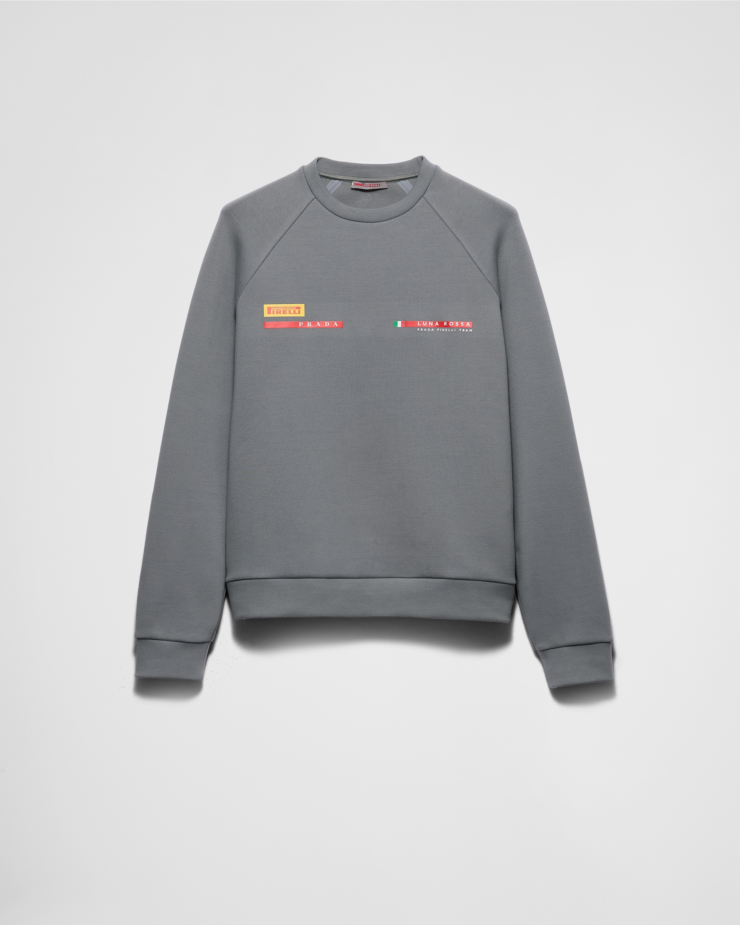 Grey Luna Rossa Prada Pirelli Technical Cotton Sweatshirt Grey Luna Rossa Prada Pirelli Technical Cotton Sweatshirt