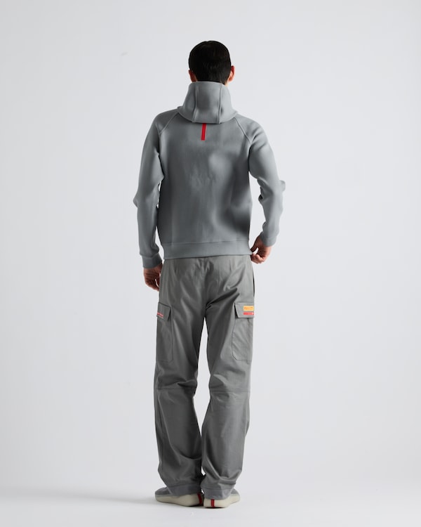 Luna Rossa Prada Pirelli technical cotton hoodie - Grey Luna Rossa Prada Pirelli technical cotton hoodie - Grey