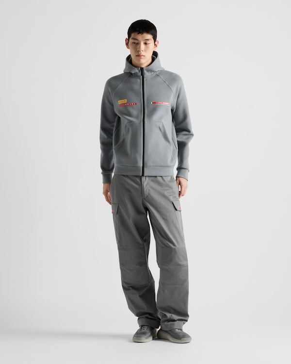 Luna Rossa Prada Pirelli technical cotton hoodie - Grey Luna Rossa Prada Pirelli technical cotton hoodie - Grey