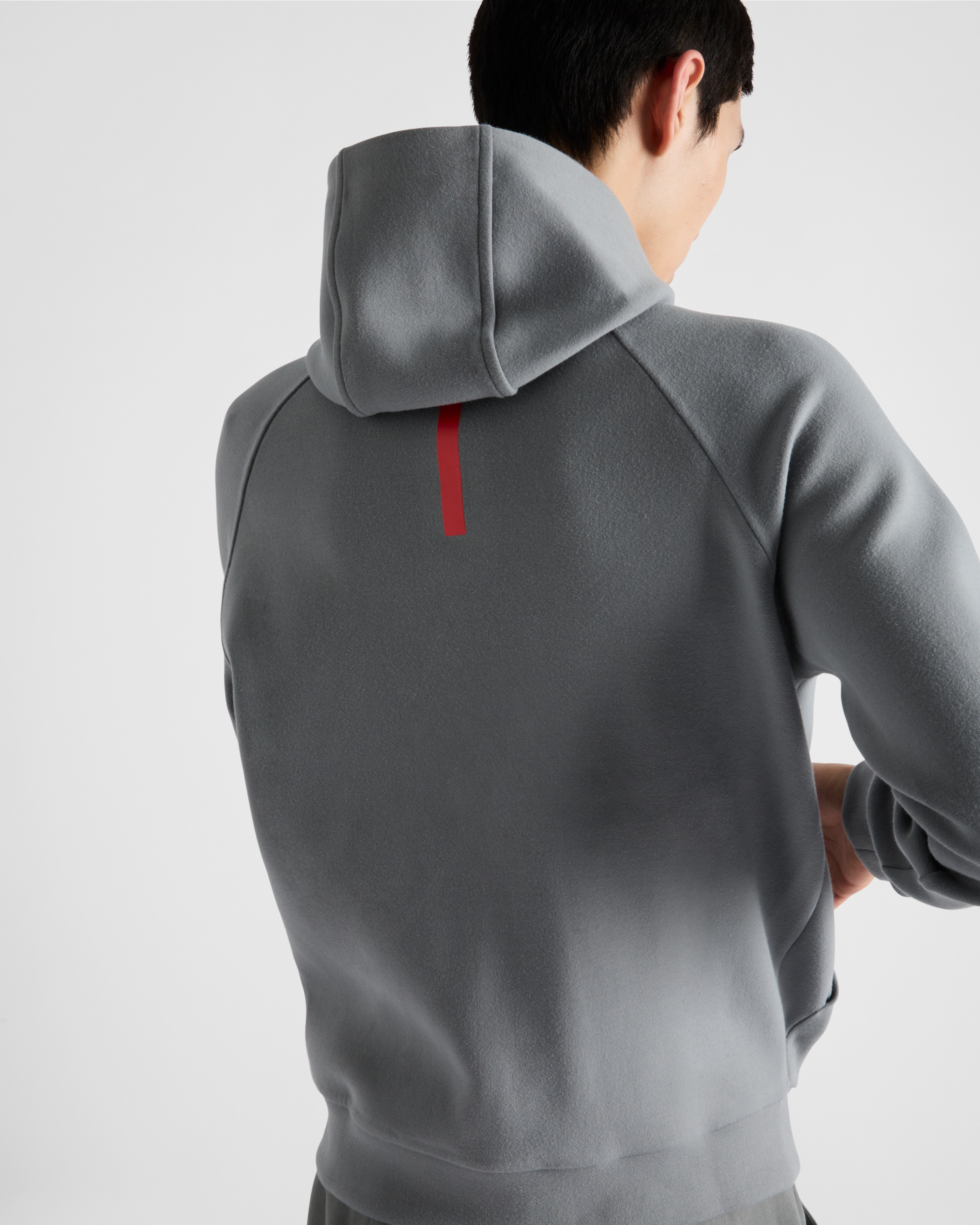 Grey Luna Rossa Prada Pirelli Technical Cotton Hoodie | PRADA