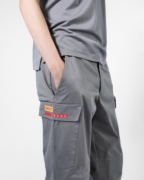 Luna Rossa Prada Pirelli stretch cotton pants - Grey Luna Rossa Prada Pirelli stretch cotton pants - Grey