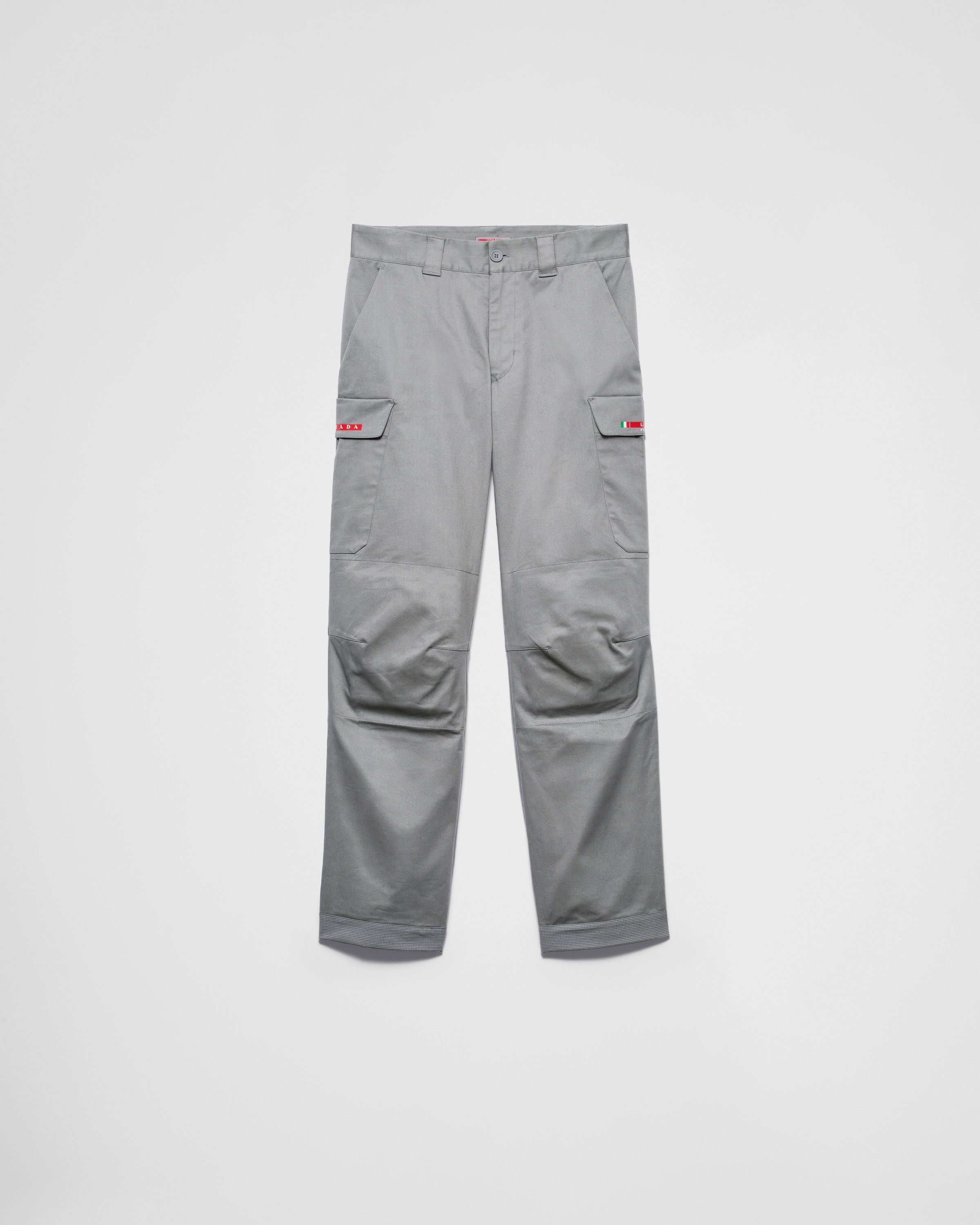 Pantalon Luna Rossa Prada Pirelli En Coton Stretch, Homme, Gris, Taille 50