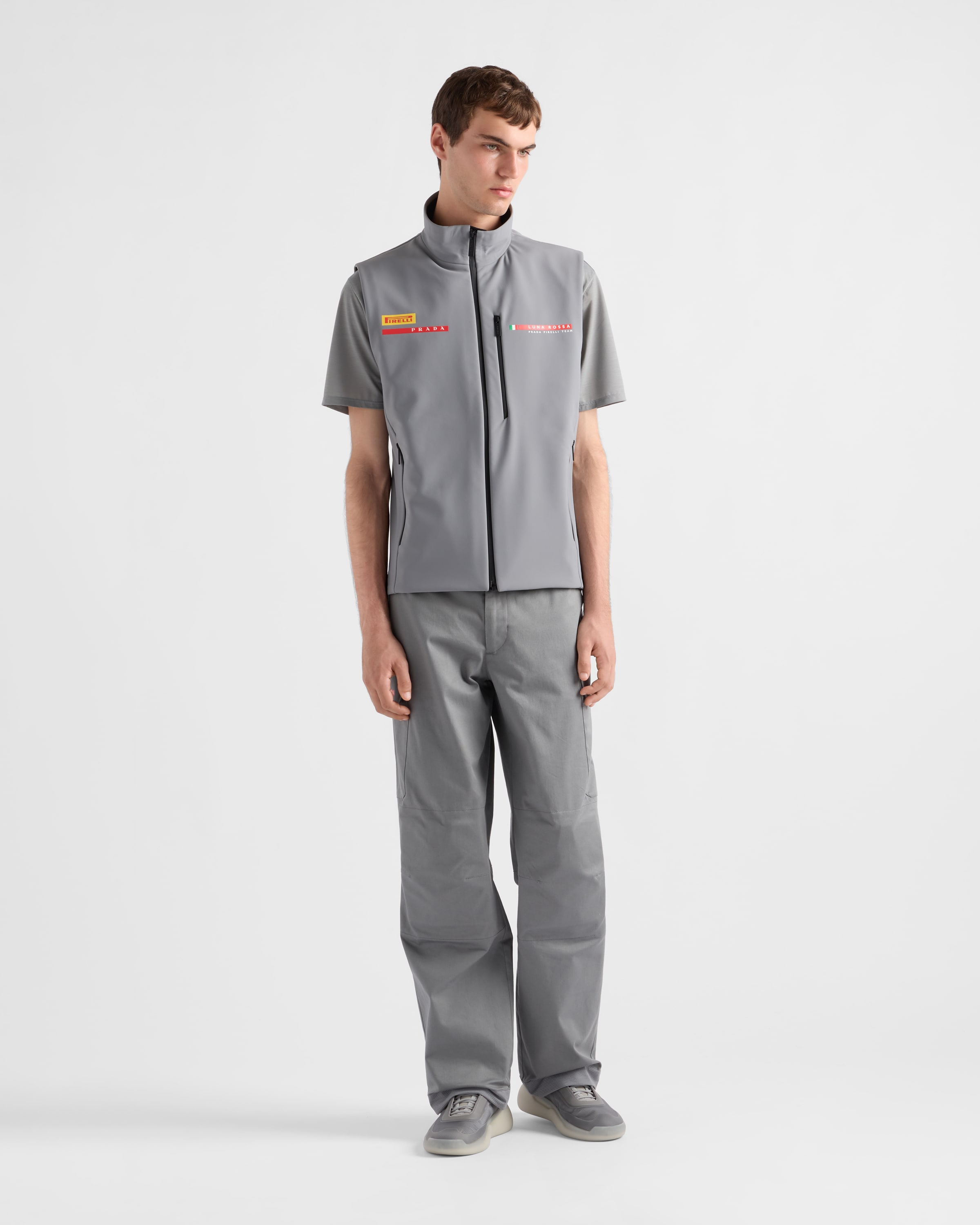 PRADA LUNA ROSSA オーバーオール グレー Grey Luna Rossa Prada Pirelli Softshell Vest | PRADA - Luxembourg