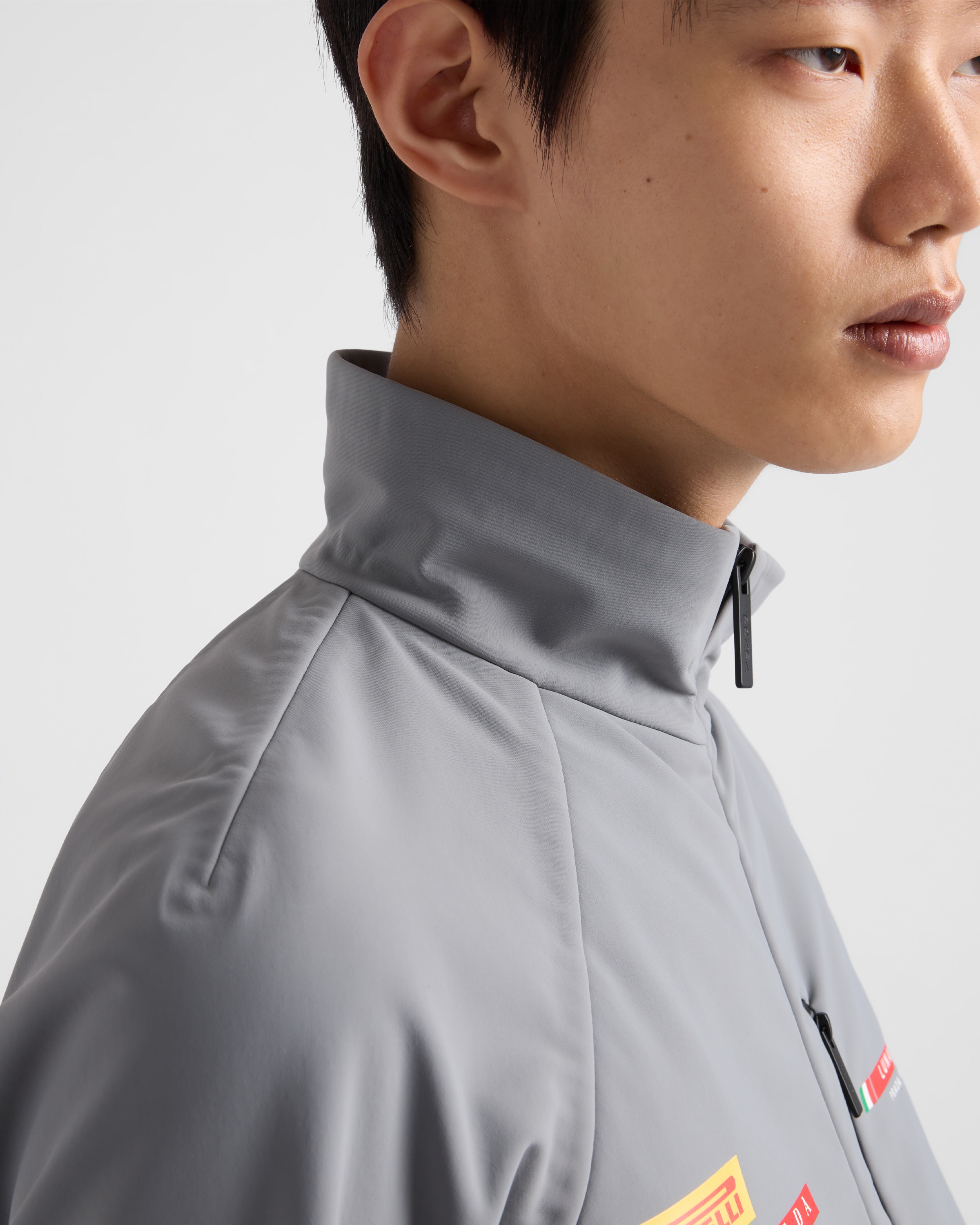 Grey Luna Rossa Prada Pirelli Softshell Blouson Jacket | PRADA