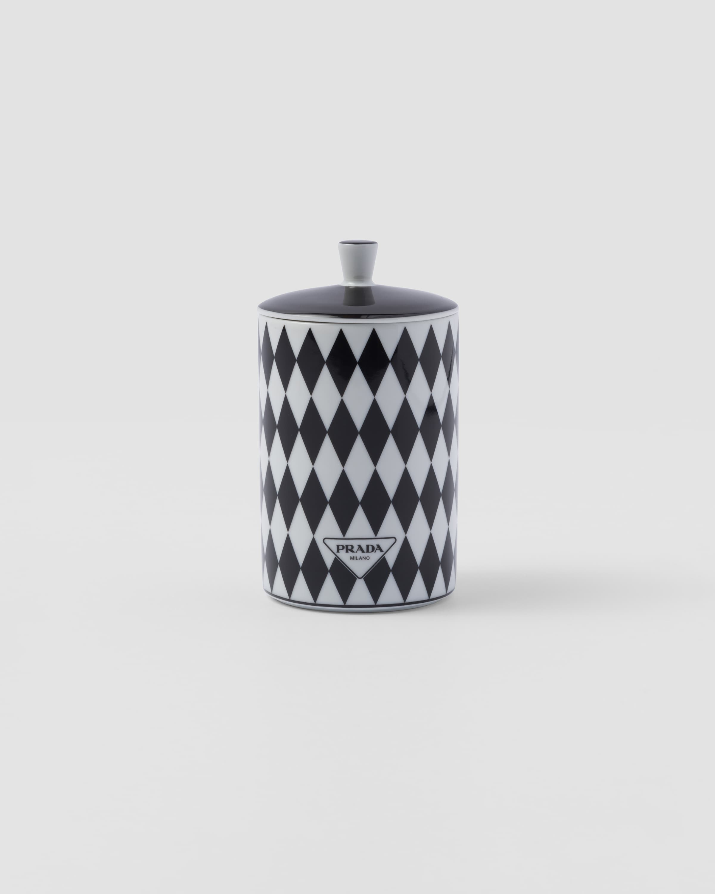 Prada Porcelain Scented Candle - Checkerboard In Black