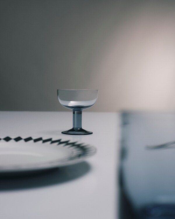 Set of two crystal champagne coupe glasses - Plinth Set of two crystal champagne coupe glasses - Plinth