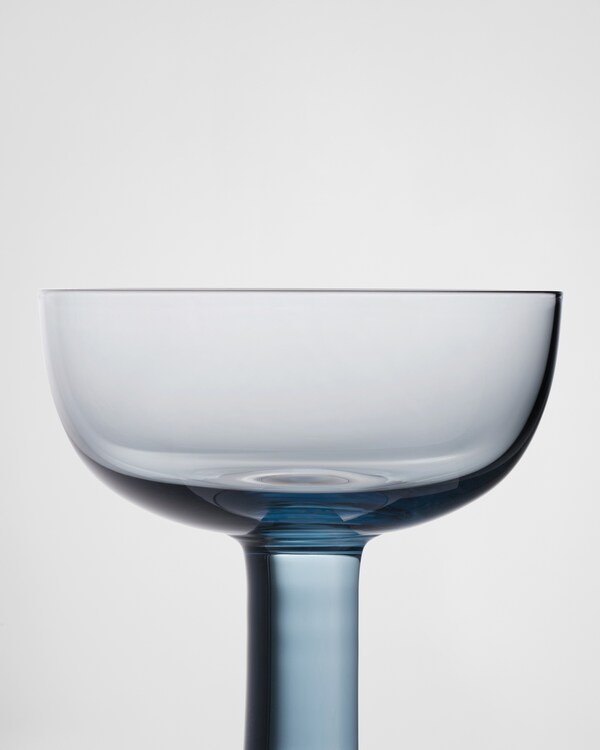 Set of two crystal champagne coupe glasses - Plinth Set of two crystal champagne coupe glasses - Plinth