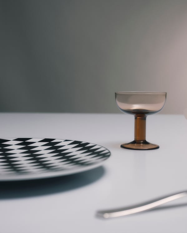 クリスタル シャンパンクープグラス 2点セット - Plinth クリスタル シャンパンクープグラス 2点セット - Plinth