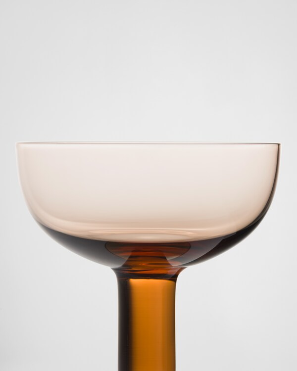 クリスタル シャンパンクープグラス 2点セット - Plinth クリスタル シャンパンクープグラス 2点セット - Plinth