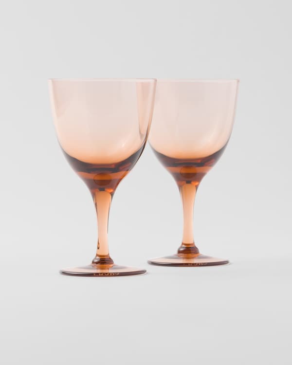 Set of two crystal water glasses - New York Set of two crystal water glasses - New York