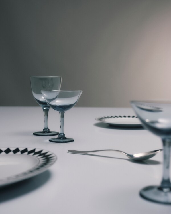 Set of two crystal champagne coupe glasses - New York Set of two crystal champagne coupe glasses - New York