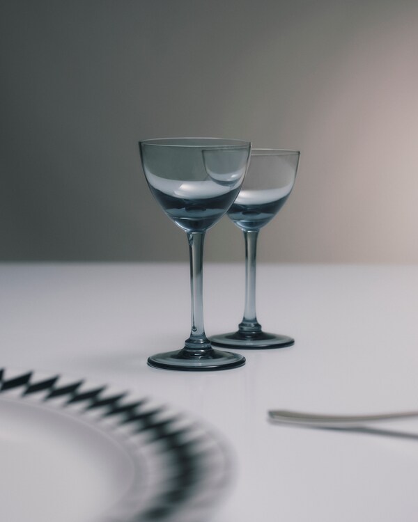 Lot de deux verres à cocktail en cristal – New York Lot de deux verres à cocktail en cristal – New York