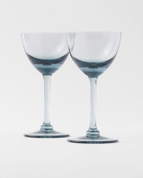 Lot de deux verres à cocktail en cristal – New York Lot de deux verres à cocktail en cristal – New York