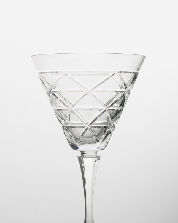 Crystal red wine glass - Triangles Crystal red wine glass - Triangles