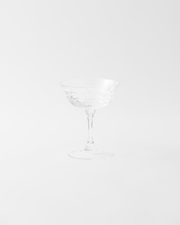 Coupe à champagne en cristal - Triangles Coupe à champagne en cristal - Triangles