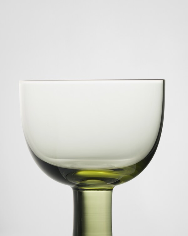 Set of two crystal water glasses - Plinth - Moss Set of two crystal water glasses - Plinth - Moss