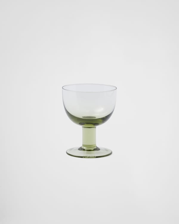 Set of two crystal water glasses - Plinth - Moss Set of two crystal water glasses - Plinth - Moss