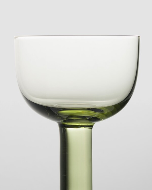 Set of two crystal red wine glasses - Plinth - Moss Set of two crystal red wine glasses - Plinth - Moss