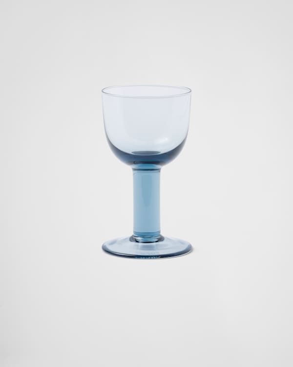 크리스털 화이트 와인잔 2개 세트 - Plinth - 씨 블루 크리스털 화이트 와인잔 2개 세트 - Plinth - 씨 블루