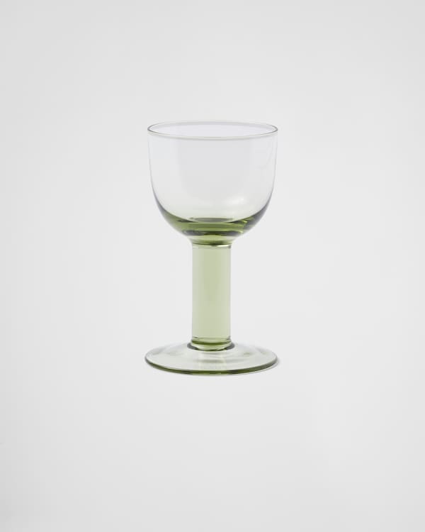 Set of two crystal white wine glasses - Plinth - Moss Set of two crystal white wine glasses - Plinth - Moss