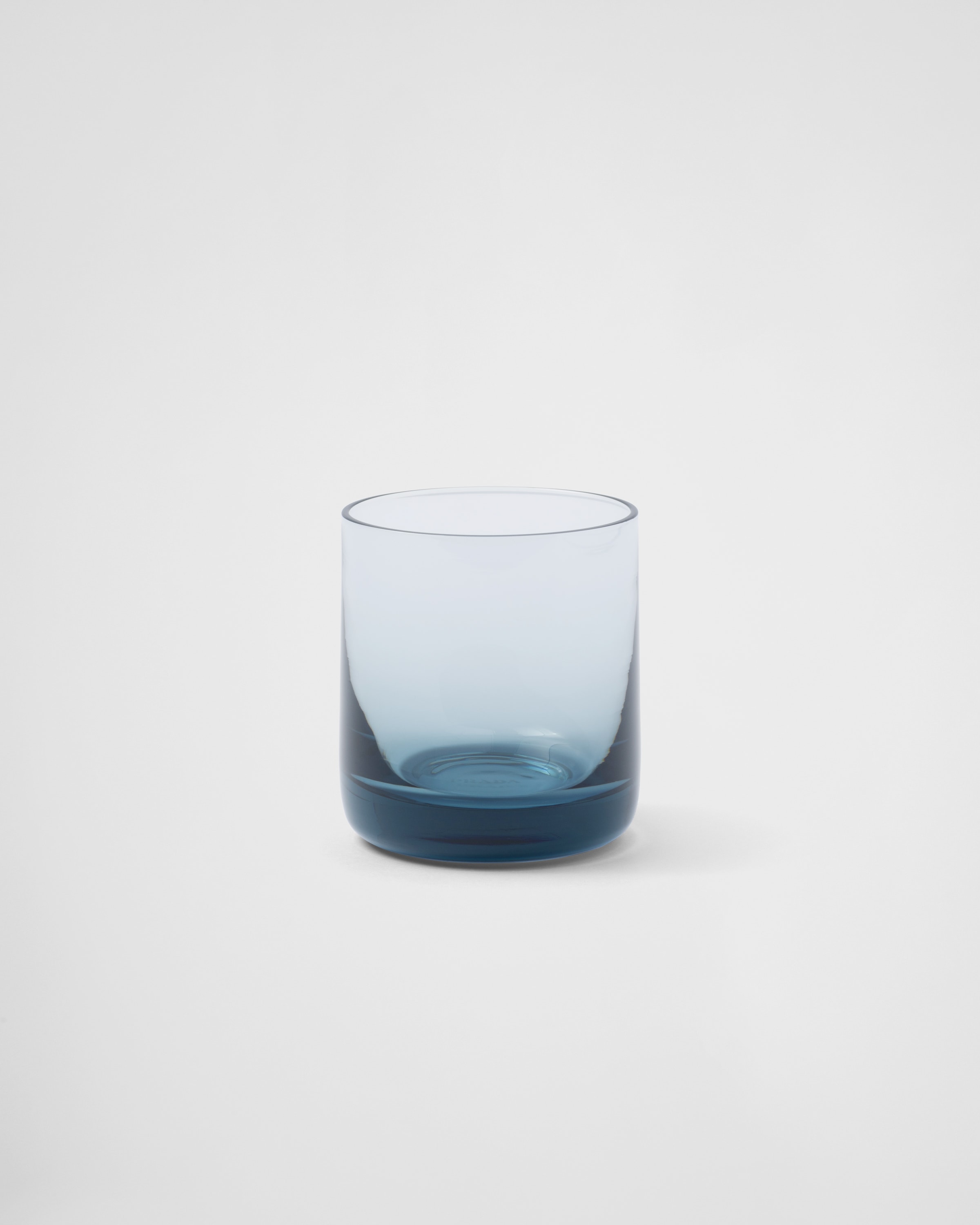 Sea Blue Set of two crystal tumbler glasses - Plinth | PRADA