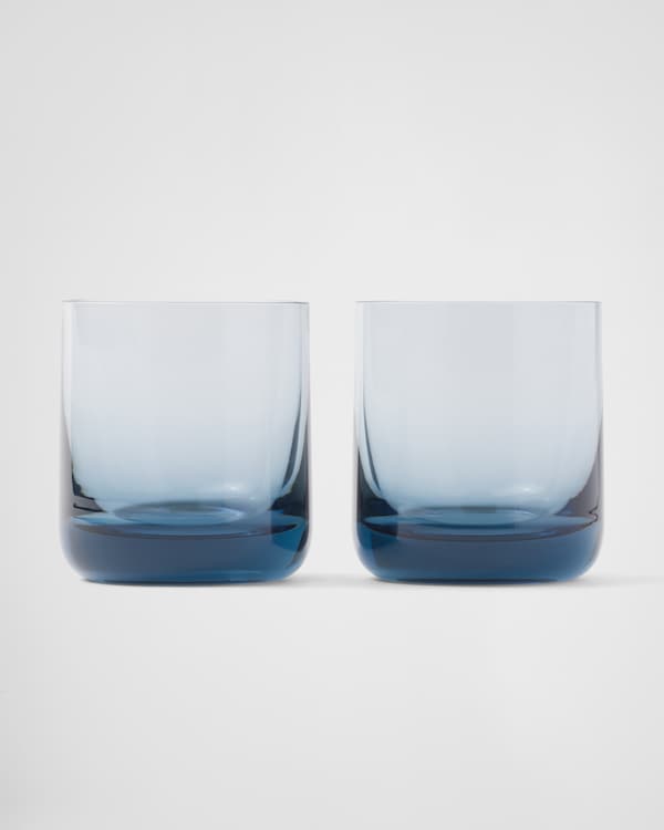 Set of two crystal tumbler glasses - Plinth Set of two crystal tumbler glasses - Plinth