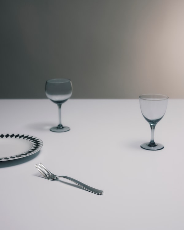 Set de dos copas de agua de cristal - New York - Azul Mar Set de dos copas de agua de cristal - New York - Azul Mar