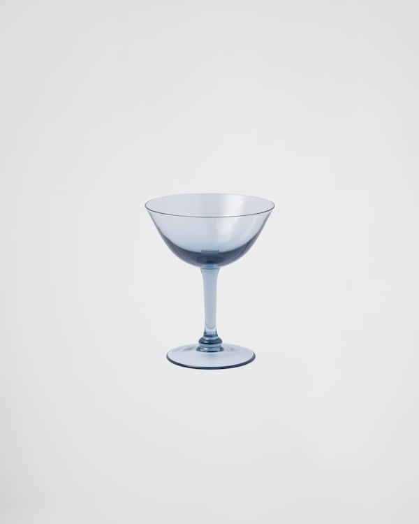 Set de dos copas de champán Pompadour de cristal - New York - Azul Mar Set de dos copas de champán Pompadour de cristal - New York - Azul Mar