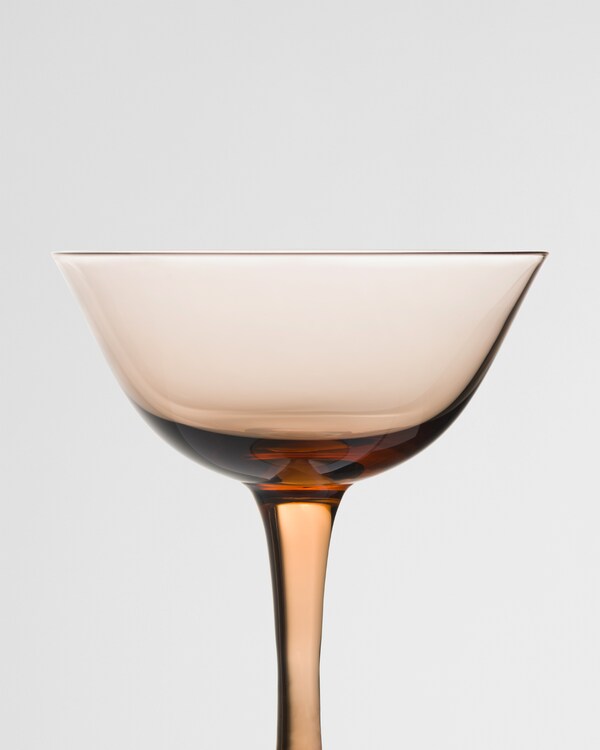 Set of two crystal champagne coupe glasses - New York - Onix Set of two crystal champagne coupe glasses - New York - Onix