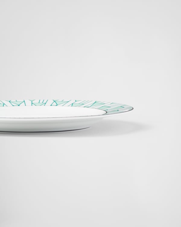 Set of two porcelain dinner plates - Vienna Green Set of two porcelain dinner plates - Vienna Green