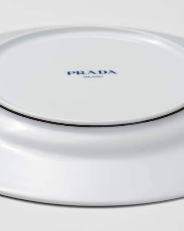 Set of two porcelain dinner plates - Vienna Green Set of two porcelain dinner plates - Vienna Green