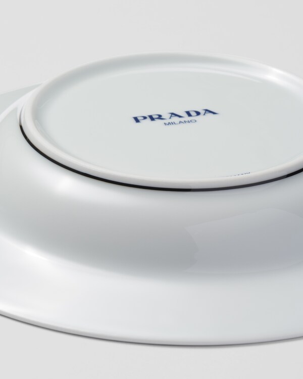 Set of two porcelain soup plates - Checkerboard Set of two porcelain soup plates - Checkerboard