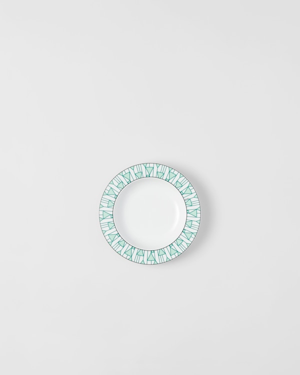 Lot de deux assiettes creuses en porcelaine – Vienna Green Lot de deux assiettes creuses en porcelaine – Vienna Green