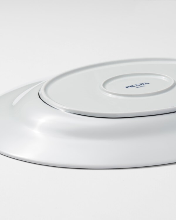 Großer Servierteller aus Porzellan – Checkerboard Großer Servierteller aus Porzellan – Checkerboard