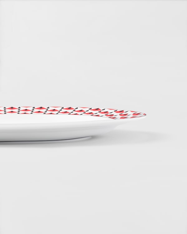 Großer Servierteller aus Porzellan – Vienna Red Großer Servierteller aus Porzellan – Vienna Red