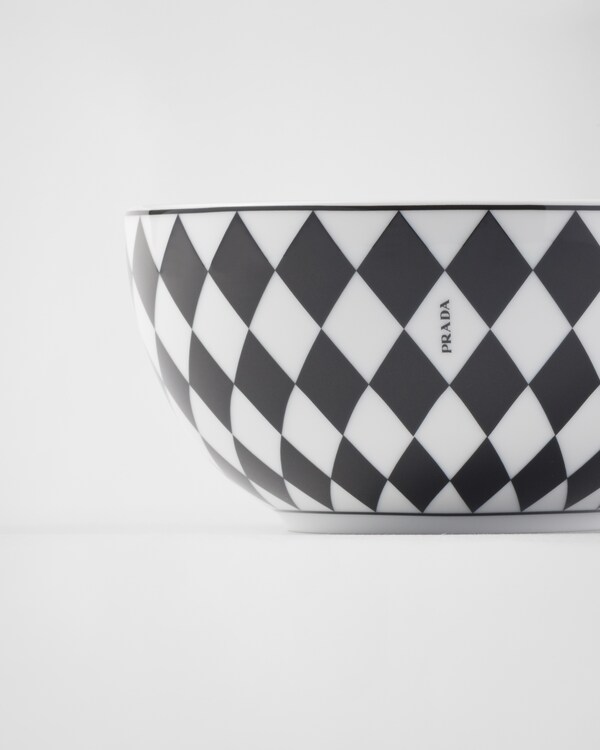 Lot de deux bols à riz ou céréales en porcelaine – Checkerboard Lot de deux bols à riz ou céréales en porcelaine – Checkerboard