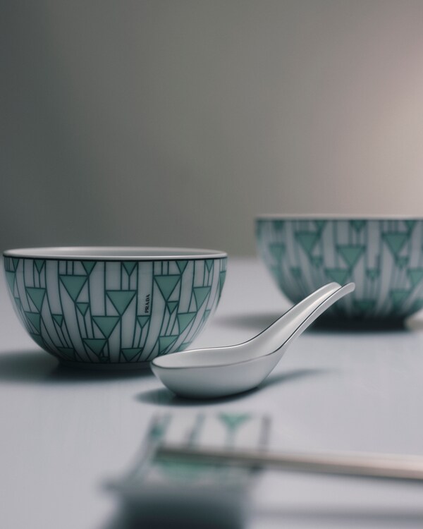 Set di due cucchiai in porcellana - Vienna Green Set di due cucchiai in porcellana - Vienna Green