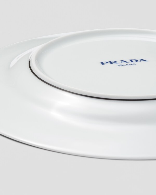 Set di due piatti da dessert in porcellana - Checkerboard Set di due piatti da dessert in porcellana - Checkerboard